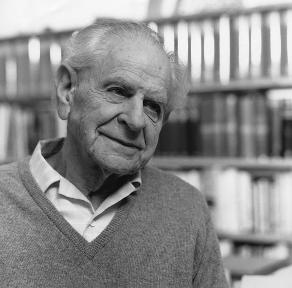 Portrait of philosopher Karl Popper